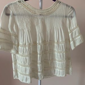 Aritzia White Blouse